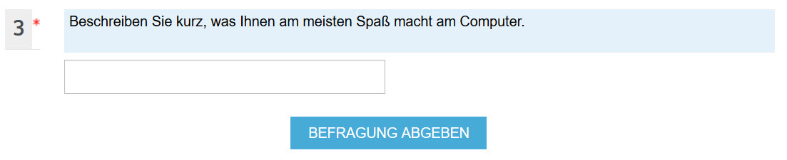 Befragung Freitext